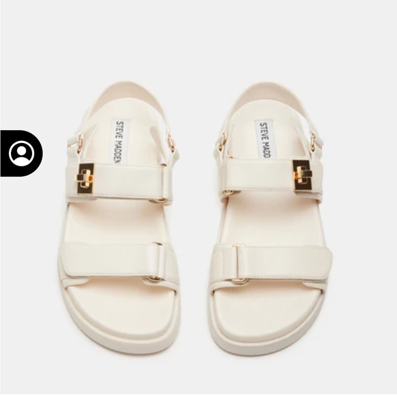 Steve Madden Mona Bone Flatforn Sandals - Picture 2 of 4